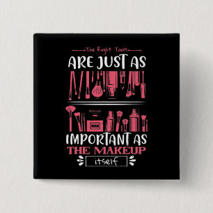 Badge Carré 5 Cm Maquillage - Les bons outils pour le maquillage