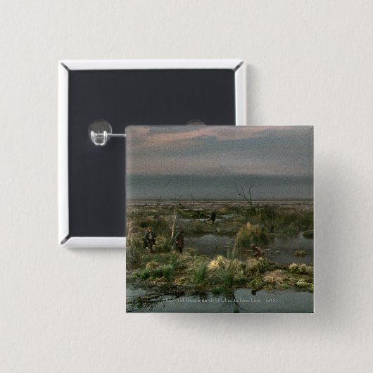 Badge Carré 5 Cm Marais morts (Devant & derrière)