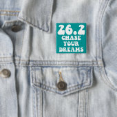 Badge Carré 5 Cm Marathon inspiré (En situation)