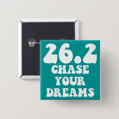 Badge Carré 5 Cm Marathon inspiré (Devant & derrière)
