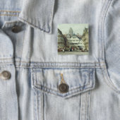 Badge Carré 5 Cm Marché, Francfort (En situation)