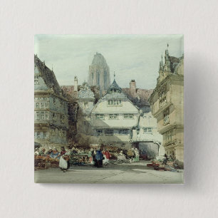 Badge Carré 5 Cm Marché, Francfort