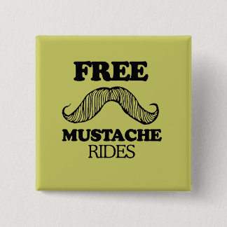 BADGE CARRÉ 5 CM MARCHES DE MUSTACHE GRATUITES