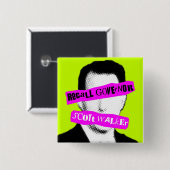 Badge Carré 5 Cm Marcheur de Scott du Gouverneur de rappel (Devant & derrière)