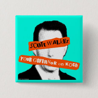 Badge Carré 5 Cm Marcheur de Scott votre gouverneur sur Koch