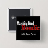Badge Carré 5 Cm Marching Band Roadie (Devant & derrière)
