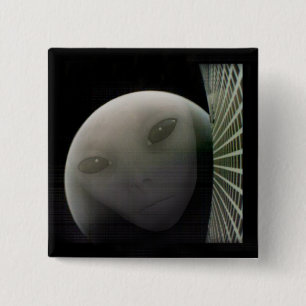 Badge Carré 5 Cm MarCO CubeSat Alien Mars Adieu