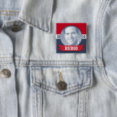 Badge Carré 5 Cm Marco Rubio 2016 (En situation)