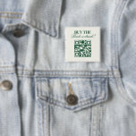 Badge Carré 5 Cm Margaritas & Mariage Acheter L'Épouse Un Verre<br><div class="desc">Ce design présente un texte audacieux branché avec des cocktails dessinés à la main et un thème margarita verte.</div>