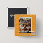 Badge Carré 5 Cm Mari Kitteh (Devant & derrière)