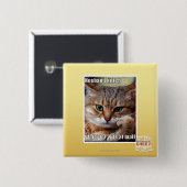 Badge Carré 5 Cm Mari Kitteh (Devant & derrière)