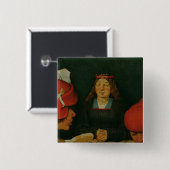 Badge Carré 5 Cm Mariage rural (Devant & derrière)