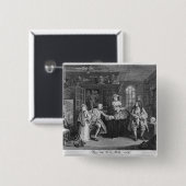 Badge Carré 5 Cm Mariage un mode de La (Devant & derrière)