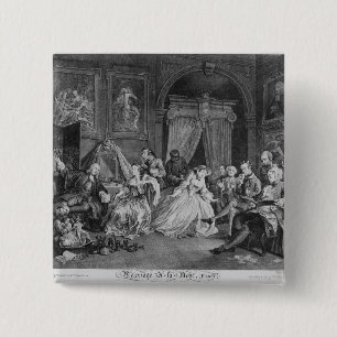 Badge Carré 5 Cm Mariage un mode de La, plat IV, la toilette, 1745