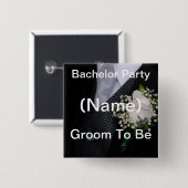 Badge Carré 5 Cm Marié à être (Devant & derrière)