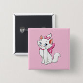 Badge Carré 5 Cm Marie Button (Devant & derrière)