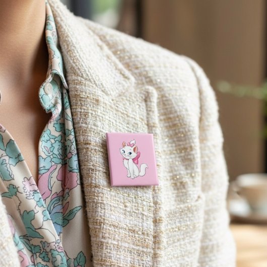Badge Carré 5 Cm Marie Button
