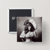 Badge Carré 5 Cm Marie Lloyd (Devant & derrière)