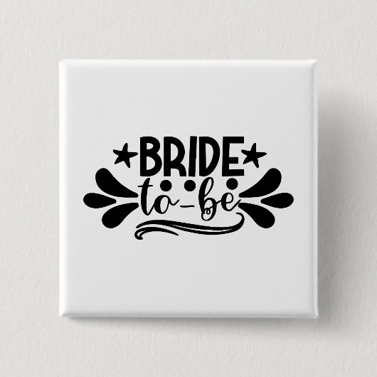 Badge Carré 5 Cm Mariée à être (Devant)