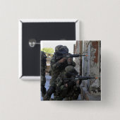 Badge Carré 5 Cm Marine chilienne (Devant & derrière)