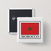 Badge Carré 5 Cm Maroc (Devant & derrière)