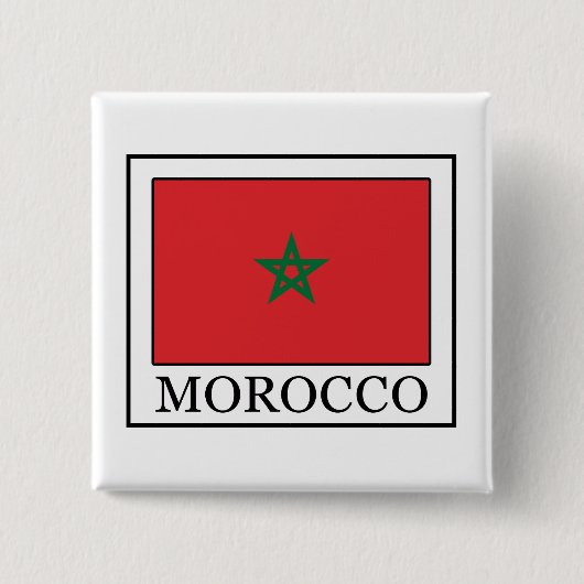 Badge Carré 5 Cm Maroc (Devant)