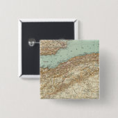 Badge Carré 5 Cm Maroc, Algérie, Tunisie (Devant & derrière)