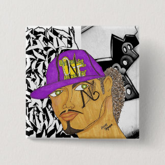 Badge Carré 5 Cm Marqué