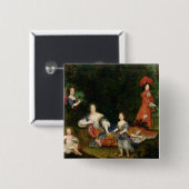 Badge Carré 5 Cm Marquise de Montespan (Devant & derrière)