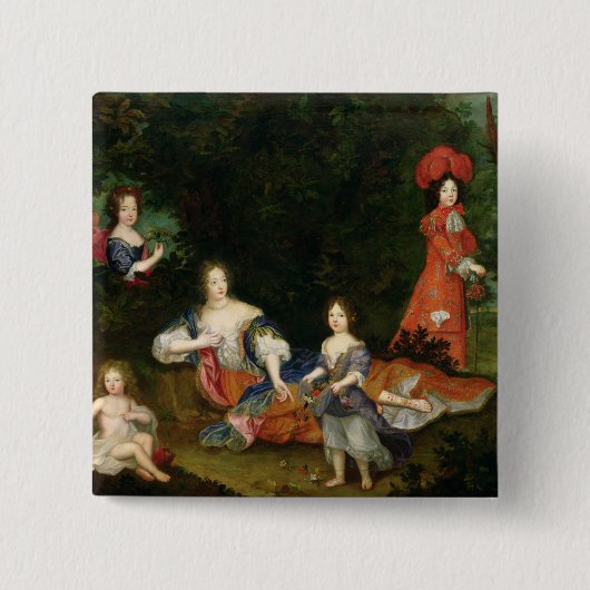 Badge Carré 5 Cm Marquise de Montespan (Devant)