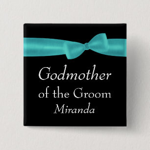 Badge Carré 5 Cm MARRAINE du nom fait sur commande Y5 de mariage