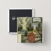 Badge Carré 5 Cm Mars (Devant & derrière)