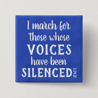 Badge Carré 5 Cm Mars : Je marche… goupille