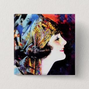 Badge Carré 5 Cm Martha Mansfield