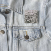 Badge Carré 5 Cm Martin Luther 2 (En situation)