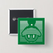 Badge Carré 5 Cm MARVIN L'Icône rayée MARTIAN™ (Devant & derrière)