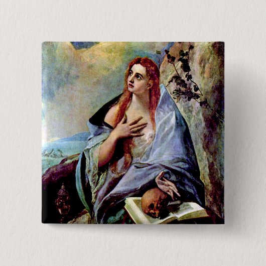 Badge Carré 5 Cm Mary Magdalene (Devant)
