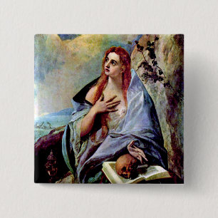Badge Carré 5 Cm Mary Magdalene
