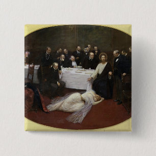 Badge Carré 5 Cm Mary Magdalene dans la maison du Pharisee