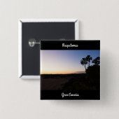 Badge Carré 5 Cm Maspalomas (Devant & derrière)