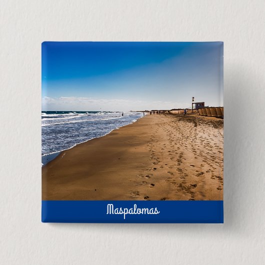 Badge Carré 5 Cm Maspalomas (Devant)