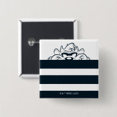 Badge Carré 5 Cm Masquage TAZ™ Dans Les Tracées (Devant & derrière)