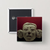 Badge Carré 5 Cm Masque, ANNONCE 500-900 (Devant & derrière)