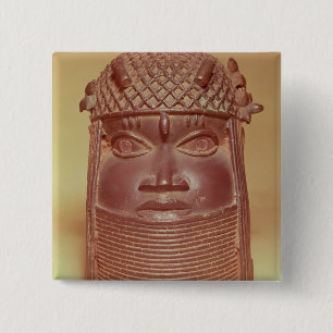 Badge Carré 5 Cm Masque du Bénin