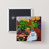 Badge Carré 5 Cm Master du Collège Cat (Devant & derrière)