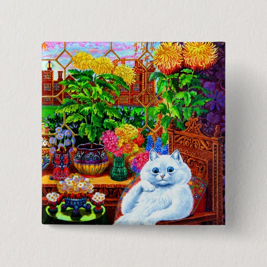 Badge Carré 5 Cm Master du Collège Cat (Devant)