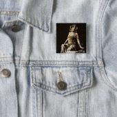 Badge Carré 5 Cm Mata Hari en costume Harem (En situation)