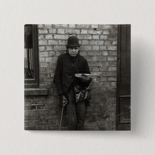 Badge Carré 5 Cm Match-Vendeur. c.1900 (Devant)