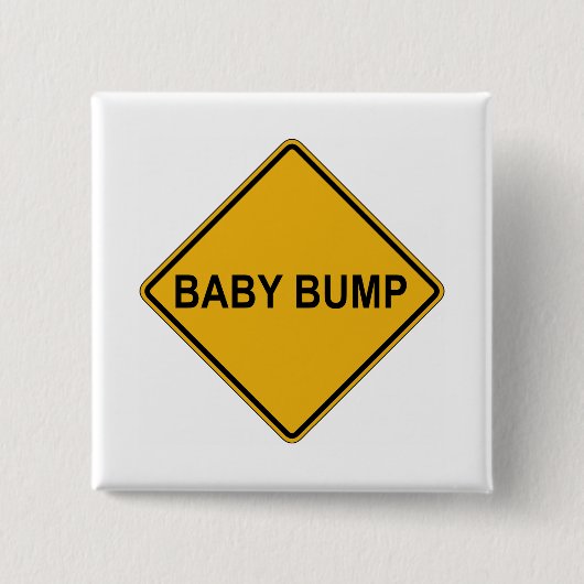Badge Carré 5 Cm Maternité de bosse de bébé (Devant)
