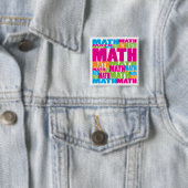 Badge Carré 5 Cm Maths colorées (En situation)